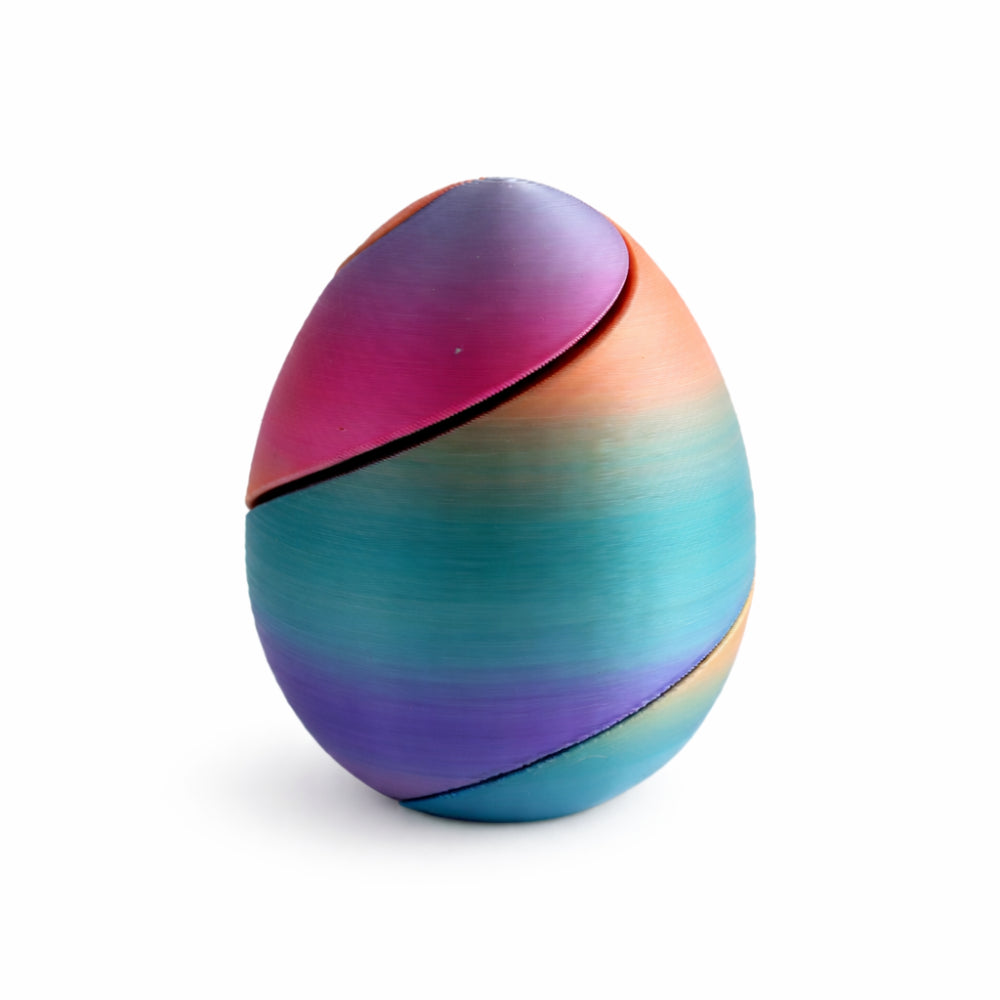 Kids 3D Print - SPIRAL EGG RAINBOW